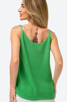 Женский вязаный топ на бретелях Happy Fox  фото 22