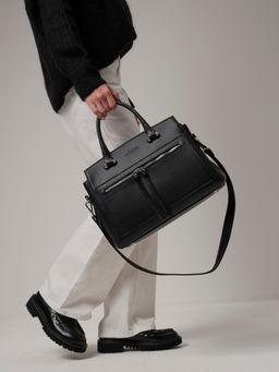 Кожаная сумка Schatz 40768 черный