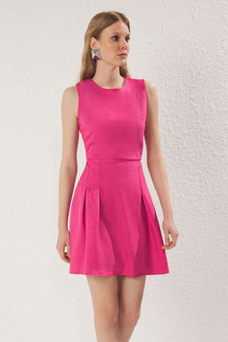 TRENDYOLMILLA Fusya Duz A Kesim Mini Dokuma Elbise TWOSS25EL00185  фото 2