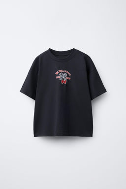 CAMISETA ESTAMPADA CORAZONES / Antracita oscuro