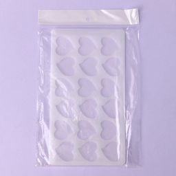 Цена за 2 шт. Форма для шоколада Сердца, силикон, 18 ячеек, 21?11?0.3 см, прозрачная