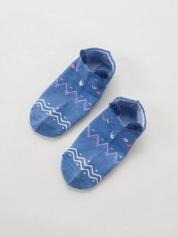 Носки iLikeGift Owl face, blue, мужские/женские евро размер 35-41