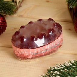 Массажное мыло с люффой Брусника - Корица 100 г - Добропаровъ фото 2