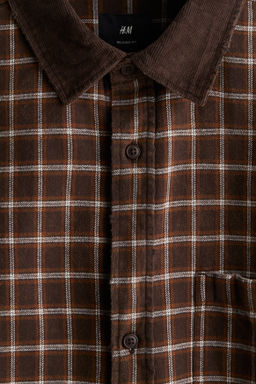 Camisa cropped de franela Loose Fit - H&m фото 7