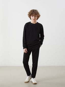 Bisiklet Yaka Erkek ?ocuk Sweatshirt