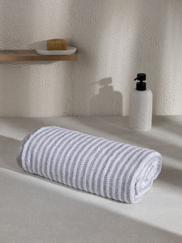 Полотенце махровое 70x140 серый махровая ткань