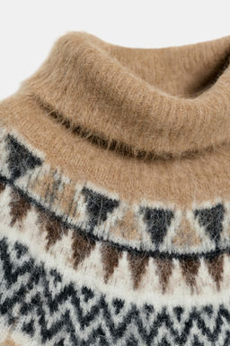ALPACA JACQUARD JUMPER - Zara фото 8