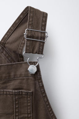 LONG DENIM DUNGAREES - Zara фото 13