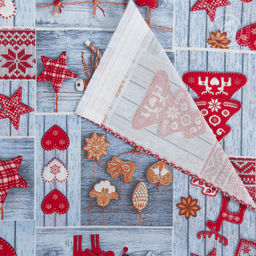 Шторы для кухни с подхватом Чудеса 145*180/Шторы: 2 шт.- 145*180, подхваты: 2 шт. Шторы АРТ ДИЗАЙН для кухни  фото 3