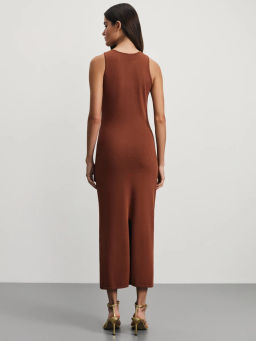 Трикотажное облегающее платье из вискозы / Zarina  фото 5