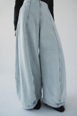 JEANS ZW COLLECTION HIGH-WAIST BALLOON - Zara фото 10