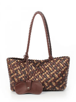 LACCOMA сумка СУ1056-мультицвет коричневый эко кожа хлопок