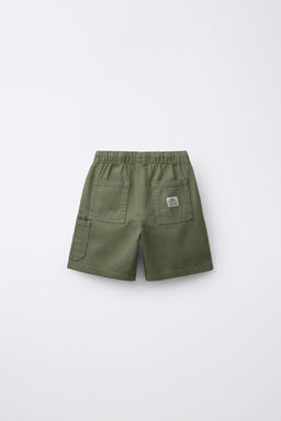 BERMUDA SARGA CARGO FLUIDA / Verde - Zara фото 2