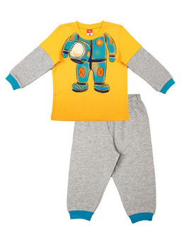 CRB wear/CAB 5262 Пижама, жёлтый серый меланж/Ex.Cherubino  фото 2