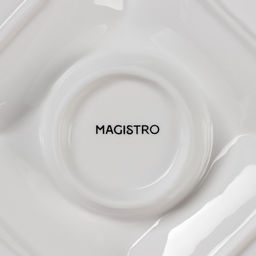 Менажница 5 ячеек Magistro «Бланш», 25×25 см, фарфор, белая