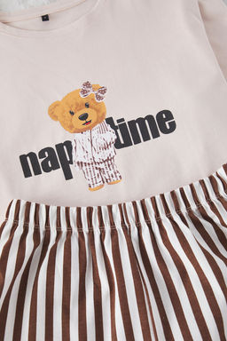 Trendyolmilla Kad?n Couple/Cift Cok Renkli %100 Pamuklu Ay?c?kl? Cizgili Sortlu Orme Pijama Tak?m? THMSS24PT00175  фото 25