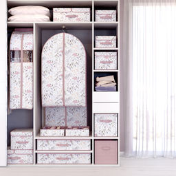 Короб стеллажный с двойной крышкой, 58*40*18 см, BOTANIC LILAC, шт - Valiant фото 5