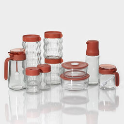 Банка для сыпучих продуктов Доляна «Коралл», 1 л, 9×23 см, с пластиковой крышкой, стекло, прозрачная