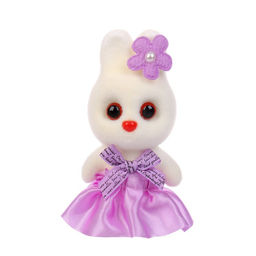 Цена за 12 шт. Игрушка из пенопласта «Зайка с цветком», 13 см