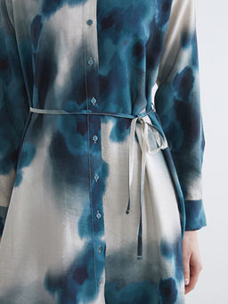 Desenli Ku?akl? Kad?n G?mlek Tunik