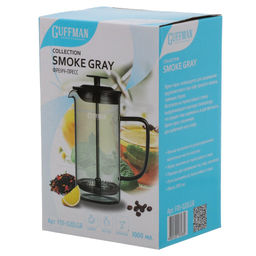 Френч-пресс 1000 мл. Smoke Gray арт. F01- 020LGR
