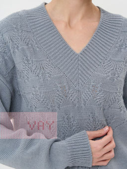 Джемпер женский 5232-41320. 0174 стальной