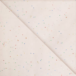 Цена за 10 шт. Бумага упаковочная тишью, Конфетти, белая, 50?66 см