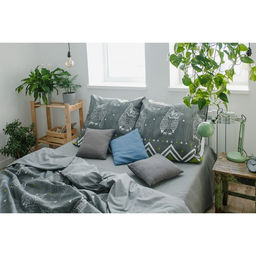 Постельное бельё Этель дуэт Ушастые совы (вид 1) 143 х 215 см - 2 шт., 220 х 240 см, 70 х 70 см - 2 шт  фото 19