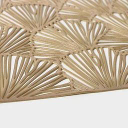 Салфетки сервировочные на стол Доляна «Веер», 4 шт., 30×45 см, золотые