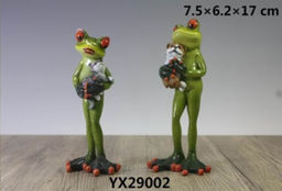 Фигурка Лягушка с кошкой и собакой 16 см / YX29002 /уп 2/24/ - ГалеонТрейд фото 2