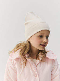 Шапка трикотажная двухслойная Нюд - Bungly фото 3