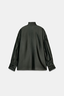 ZW COLLECTION SATIN SCARF SHIRT - Zara фото 13