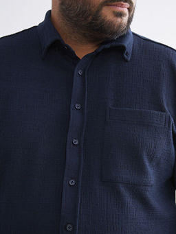 B?y?k Beden Dokulu Erkek G?mlek