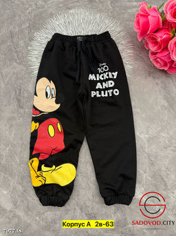 Штаны из хлопка с начесом.