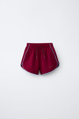 BERMUDA SPORTY CONTRASTE / Burgundy - Zara фото 3