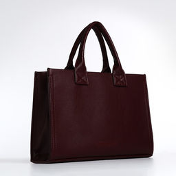 Сумка женская TEXTURA, тоут, средний размер, цвет бордовый  фото 3