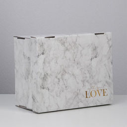Коробка складная Мрамор, 31,2 х 25,6 х 16,1 см - Дарите счастье фото 2