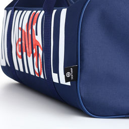 Сумка спортивная на молнии TEXTURA, с подкладкой, длинный ремень, маленький размер, с принтом, синяя