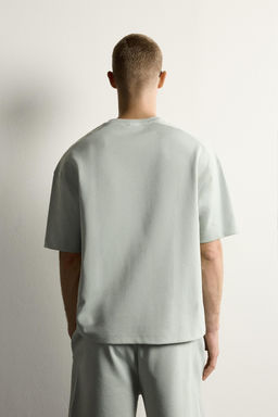 SUDADERA RELAXED FIT INTERLOCK / verde lavado - Zara фото 12