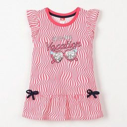 CRB wear/CSKG 62701-25-273 Платье модель туника для девочки, малиновый/Ex.Cherubino