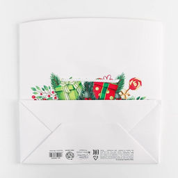 Пакет-коробка «Счастливого Нового года», 28 х 20 х 13 см