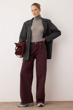 Bordo Normal Bel Loose/Genis Paca Jeans TWOAW26JE00203