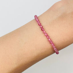 Браслет из розового Турмалина 17 см +