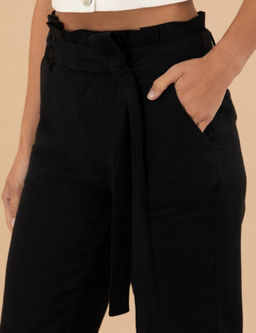 Siyah Carrot Fit Keten Pantolon - Pierre cardin фото 6