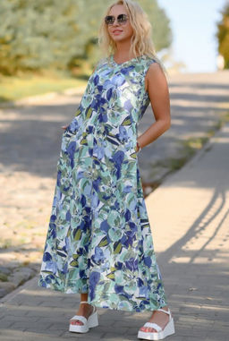 НОВИНКА!!! Длинное платье 70% ЛЁН