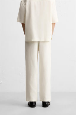 VISCOSE-JUTE TROUSERS - Zara фото 21