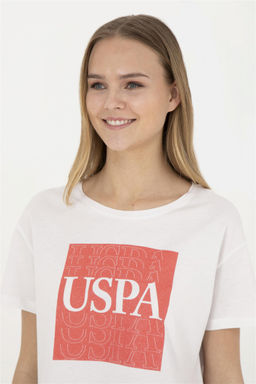 Женская футболка цвета экрю - U.s. polo assn фото 2