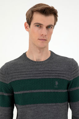 Мужской свитер антрацитового меланжа Неожиданная скидка в корзине - U.s. polo assn фото 2