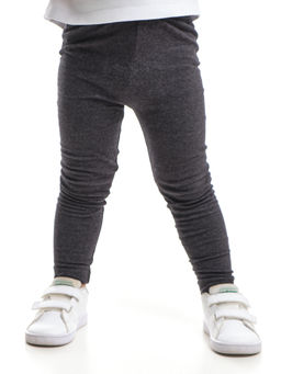 Бриджи лосины однотонные UD 1205 черный меланж - Mini maxi фото 6