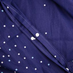 Пододеяльник на кнопках 2-х спальный Мегаполис, темно-синий 175х215см, поплин Комфорт 115г/м2, хлопок 100%, упаковка классическая ПВХ 28х41см, Домашняя мода (Россия)  фото 3